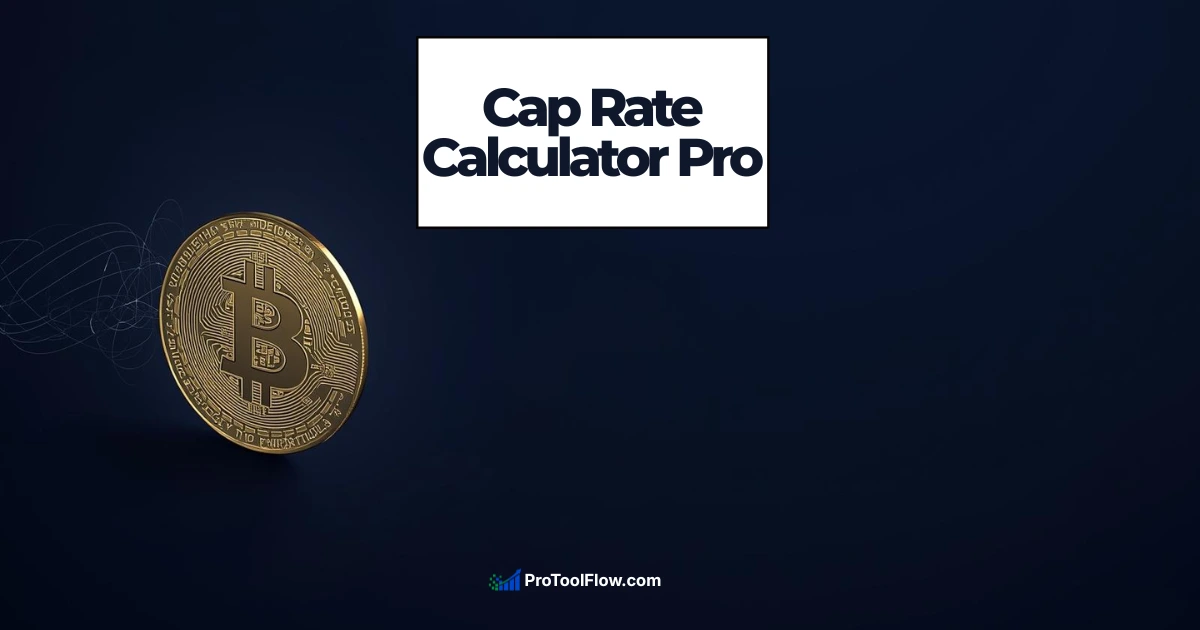 Cap Rate Calculator Pro 2026 Institutional Analysis Interface