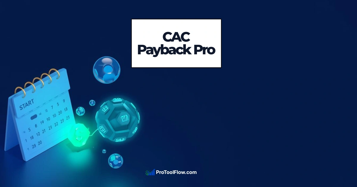 SaaS CAC Payback Period Calculator Pro 2026 Institutional Dashboard